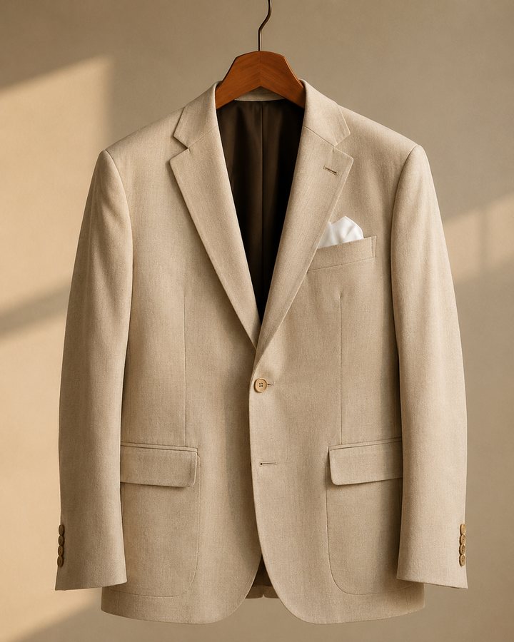 Bespoke blazer tailored by Decent Tailor Ahmedabad