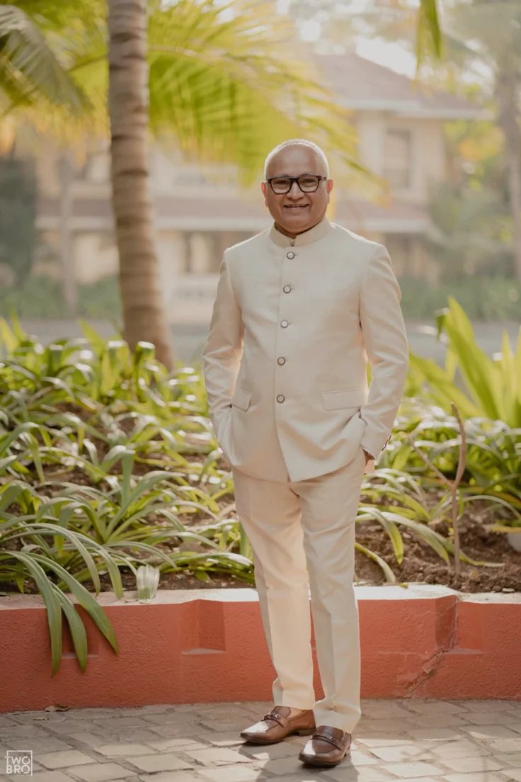Groom portrait, sherwani tailored by Decent Tailor Ahmedabad